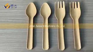 #Eco #Biodegradable #Tableware Making #Machine Spoon knife Fork Cup Plate Production line #Equipment