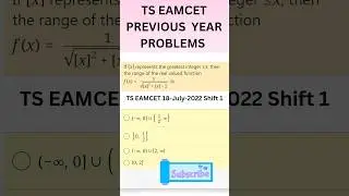 TS EAMCET PREVIOUS  YEAR PROBLEMS #TSEAMCET #tseamcet2024 #tsinter #shorts #maths