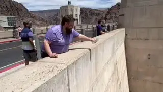 Wind updraft prevents the water from going down the Dam *Unbelievable* || WooGlobe