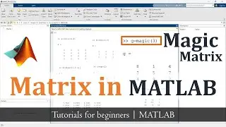 Generate Different Types of Matrices with MATLAB Commands | Matlab Tutorials