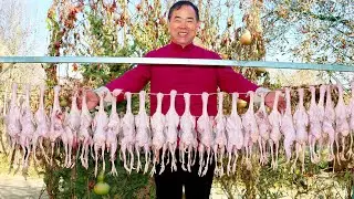 Best Quail Dish In The World! 40 WHOLE Quails Roasted Directly in Charcoal! | Uncle Rural Gourmet
