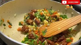 Sunday special lunch🍝🥗🍱| Chicken Fried rice recipe | Simple and yummy chicken fried rice recipe😍