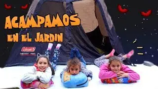 Acampamos de noche en el jardín de mi casa con mis amigas 🎪 Los juguetes de Arantxa y Marti Aragon
