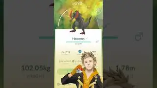SHUNDO AXEW & POWER UP TO LEVEL 50 😍 | #pokemongo #axew #haxorus #bali