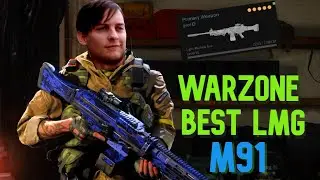 BEST LMG in WARZONE (M91 best class setup) EXPERIENCE