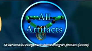 All 100 Artifact Descriptions in Scuba Diving at Quill Lake (Roblox)
