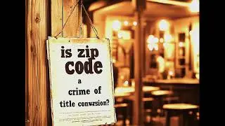 is zip code a crime of title conversion?