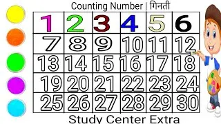 123 Number songs | Ginti Kids video | Counting video For Child | Easy to cute Draw Number 1to100