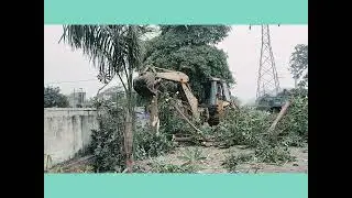 RCC नाले के चक्कर मे बिछारो पेड़ों को कटना पड़ा| #construction #building #jcb #civil #house