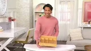 Cella Bamboo Expandable In-Drawer Organizer on QVC