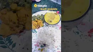 Kadhi- Pakoda recipe | Simple kadhi recipe |#food #cookingFlavours Of Food #kadhipakora #kadhichawal