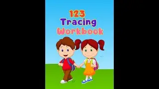 KC 31 123 Number Tracing Worksheet for Kids and Coloring Book - Instant Download PDF
