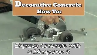 Decorative Concrete How To:  Score Concrete with a Mongoose 3 Concrete Saw