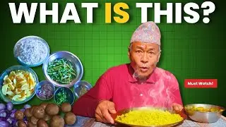 I Ate Authentic Chamre Bhat (चाम्रे भात) From a Nepali Village