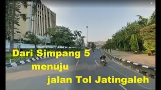 Jalan-jalan dari Bundaran Simpang 5 Semarang menuju jalan Tol Jatingaleh, Jawa Tengah