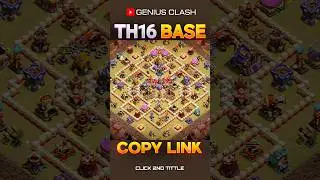 Th16 Powerful War Base Layout! #shorts