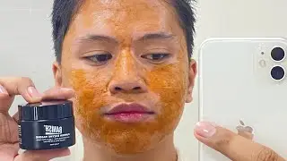 This is how i exfoliate my skin using the Pumpkin Enzyme Masque from @banishacne