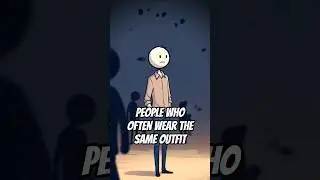 Psychology of people who often wear the same outfit... #shorts #psycholgyfacts #animation