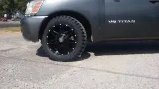 Nissan Titan sitting on 20' Hardcore HC01 Off Road wheels and 33/12.50-20 Hardcore Off Road tires.