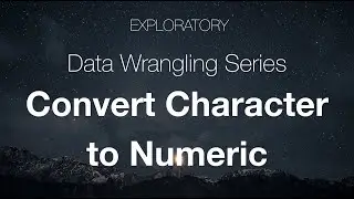 Data Wrangling: Convert Character to Numeric Data Type