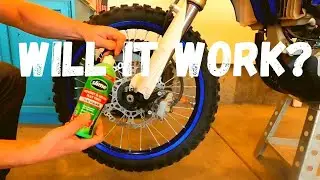 Prevent Motorcycle Flat Tire On A Yamaha WR250F Dual Sport Adventure Bike - Tire Slime
