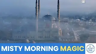 DRONE Footage: Historic Selimiye Mosque in Edirne Shrouded in Mist