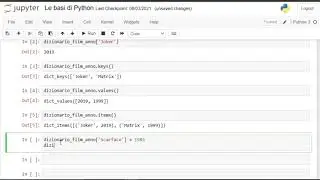 16. Le CHIAVI (o KEYS) nei dizionari (Corso BASE COMPLETO Python 2021 ITA)
