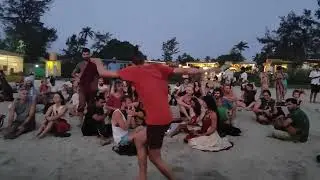 Beautiful evening with drum circle goa || Aarambol Beach || Evening view beachside ||