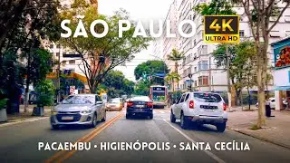 🇧🇷 Pacaembu, Higienópolis e Santa Cecília em São Paulo 4K