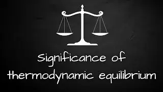 Significance of thermodynamic equilibrium