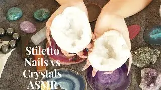 Stiletto Nails vs Crystals ASMR