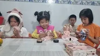 #159 funny fun game make up for baby doll
