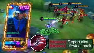 WHEN TOP 1 GLOBAL CLINT TRY DANGEROUS HAAS'S CLAW BUILD!🔥 CLINT LIFESTEAL HACK BUILD! - MLBB
