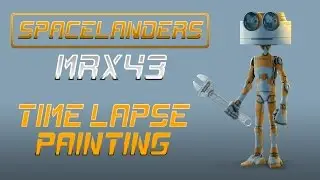 Spacelanders - MRX43 : Time Lapse Digital Painting of Scifi Robot Character Concept Design