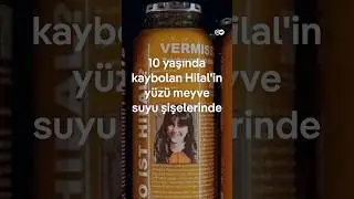 Kayıp Hilal'in y&uuml;z&uuml; meyve suyu şişelerinde