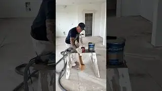 Prepping and staining a wood hand rail with Renner 2K poly. #realwood #haandrail #custom #woodworker