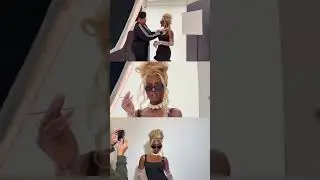 Glamorous Updo using True Frontal Widows Peak Wig!