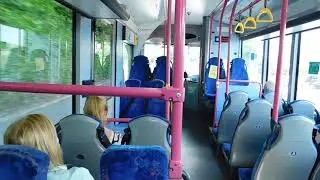 Onboard Alexander Dennis Enviro 300 Fleet 528 On Route 538 From Lisburn Bus Centre To Europa Centre.
