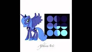 Turning ✨🌙 pRiNcEsS LuNa 🌙✨into a Digital Makeup Palette | My Little Pony