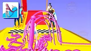 HAIR RUSH game HIGH SCORE 🌈💕💇&zwj;♀️ Gameplay All Levels Walkthrough iOS, Android Hair Mobile