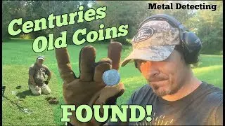 Centuries Old Coins Discovered Metal Detecting a 1740's House Permission