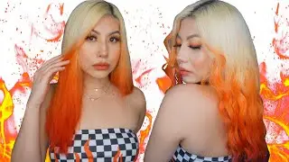 Ombre Fire Inspired Hair Tips 🔥