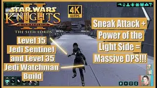 Star Wars Knights of the Old Republic 2 Jedi Sentinel Jedi Watchman Build