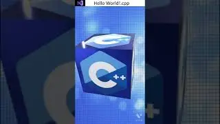 How to print "Hello world" in c++ #shorts