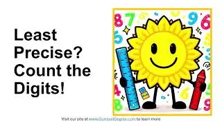 Which measurement has the least precision?