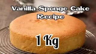 Perfect Vanilla Sponge cake Recipe..for 1 KG cake 🥰😍 Homemade cake by yummy🤩