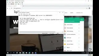 Configure OpenSSH for WinSignify - Windows 2019 Server