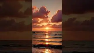 Golden Hour Ocean Sunset | Relaxing Nature View 🌅🌊 #music