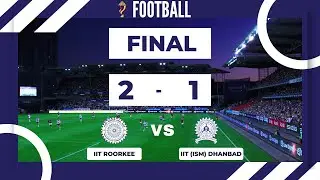 IIT Roorkee vs IIT(ISM) Dhanbad || Football Match (FINAL) || 55th Inter IIT sports meet @IITRoorkee