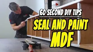 PAINT MDF SHELVES LIKE A PRO | How to Seal & Paint an MDF Shelving Unit | 60 Second DIY Tips